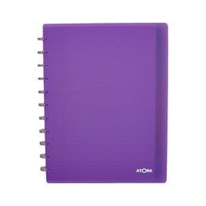 Picture 7 of Schrift Atoma A4+ lijn 120blz 90gr PP transparant assorti