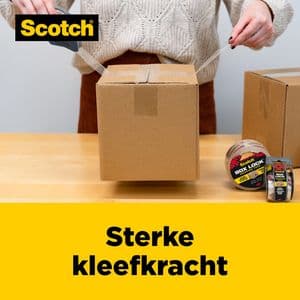 Picture 5 of Verpakkingstape Scotch Box Lock 3950-EF 48mmx50m 3 stuks