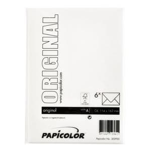 Picture 3 of Envelop Papicolor C6 114x162mm hagelwit pak à 6 stuks