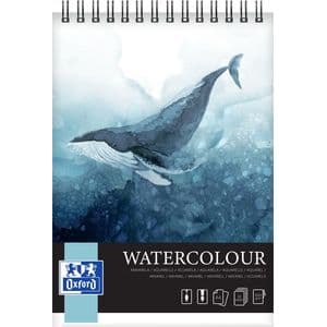 Picture 1 of Tekenblok Oxford Watercolour A4 10 vel 300 gram spiraal