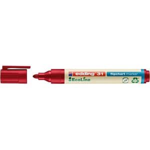 Picture 1 of Viltstift edding 31 EcoLine voor flipover rond 1.5-3mm rood