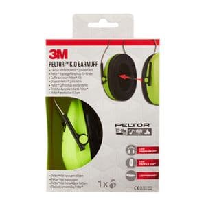 Picture 1 of Oorkap 3M Peltor voor kinderen H510AK (87-98 dB) neongroen