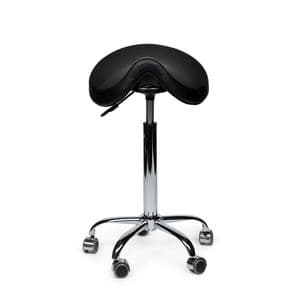 Picture 1 of Zadelkruk Office Premium standaard zonder voetring harde wielen zw