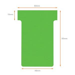 Picture 1 of T-kaart Nobo nr.2 48mm groen 100 stuks