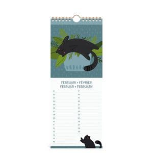 Picture 2 of Verjaardagskalender Lannoo 130x325 Cats