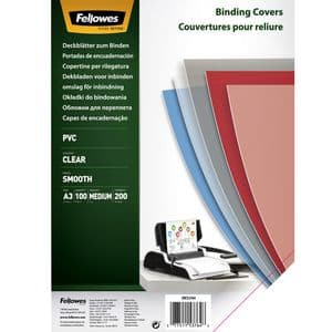 Picture 1 of Voorblad Fellowes A3 PVC 200micron 100 stuks