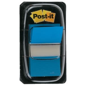 Picture 2 of Indextabs Post-it 680 25.4x43.2mm blauw 50 tabs