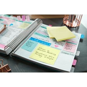 Picture 6 of Memoblok Post-it 660 lijn 102x152mm canary yellow