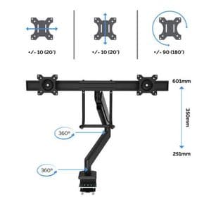 Picture 4 of Monitorarm Fellowes Eppa Crossbar wit