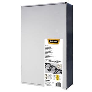 Picture 1 of Draadrug Fellowes 12mm 34-rings A4 zilver 100 stuks