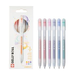 Picture 4 of Gelschrijver Sakura Gelly Roll Stardust 08 klikfunctie set à 6 kleuren