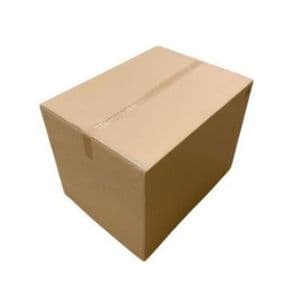 Picture 1 of Amerikaanse vouwdoos 800mm x 600mm x 600mm dubbel golf BC bruin onbedrukt
