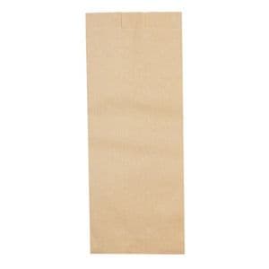 Picture 1 of Snack zakken 11cm x 8cm x 26cm 250gr 50gr / m2 ersatz bruin onbedrukt