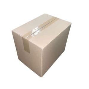 Picture 1 of Amerikaanse vouwdoos 305mm x 220mm x 250mm enkel golf B bruin onbedrukt