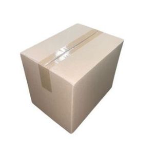 Picture 1 of Amerikaanse vouwdoos 305mm x 220mm x 250mm enkel golf B bruin onbedrukt