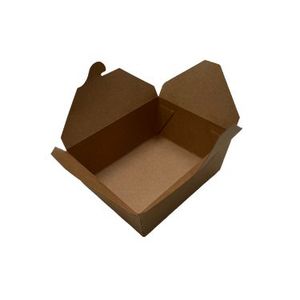 Picture 4 of Menubox take away 15.3cm x 12cm x 6.4cm 1350ml kraft Kraft/PLA