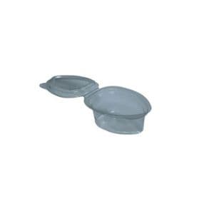 Picture 1 of Cups met deksels druppel 5cm x 3cm x 2.5cm 30ml pet transparant