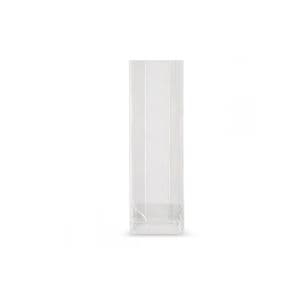 Picture 1 of Polyprop blokbodem zak 9.5cm x 8cm x 23.5cm 40µm transparant onbedrukt