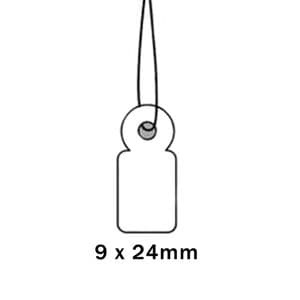 Picture 2 of Apli hanglabel 384 9mm x 24mm wit