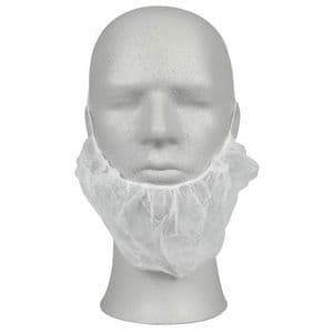 Picture 1 of Pp non woven haarnetje baard wit