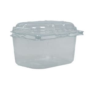 Picture 1 of Fruitbak met vast deksel 9.5cm x 12.4cm x 7.6cm 250gr transparant