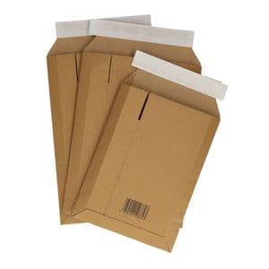 Picture 2 of Envelop massief karton 185mm x 255mm x 30mm bruin met trek- en plakstrip