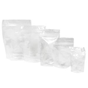 Picture 2 of Stazakken 1000ml 18cm x 29cm 2x4cm transparant gripsluiting & afscheurrand onbedrukt