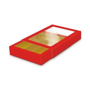 Picture 1 of Goudkarton GK1 13cm x 9cm x 2.6cm rood