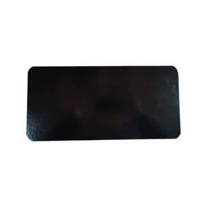 Picture 1 of Goudkarton rechthoekig, afgeronde hoek 35cm x 17cm metallic goud/zwart