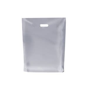 Picture 1 of Plastic draagtas gestanst handvat 45cm x 50cm transparant onbedrukt ldpe 50µm