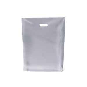 Picture 1 of Plastic draagtas gestanst handvat 45cm x 50cm transparant onbedrukt ldpe 50µm