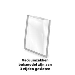 Picture 3 of Vacuumzakken 11cm x 25cm 90µm buis transparant