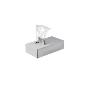 Picture 1 of Plastic zak ldpe met zijvouw 14cm x 8cm x 32cm 20µm ongeperforeerd onbedrukt