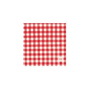 Picture 2 of Servet Tork 33cm x 33cm rood geruit 1 laags