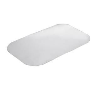 Picture 1 of Aluminium deksels rechthoekig 21.7cm x 12.5cm zilver/wit