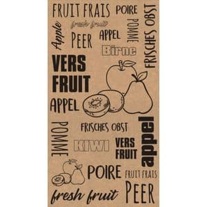 Picture 1 of Fruit zakken 11cm x 8cm x 23cm 250gr 42gr / m2 olifantkraft neutraal