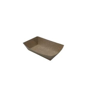 Picture 1 of Karton snackbak A9 wit/bruin p2p 13.7x8.9x3.5 cm