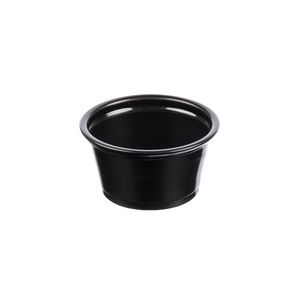 Picture 1 of Cup rond 7.03cm x 4cm 80ml pp zwart
