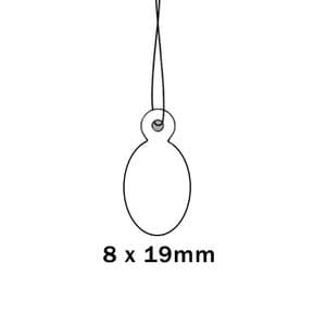 Picture 2 of Apli hanglabel 381 8mm x 19mm wit