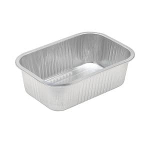 Picture 1 of Aluminium bakjes Ready2Cook rechthoekig 22cm x 15cm x 7cm 1vaks 1590ml zilver