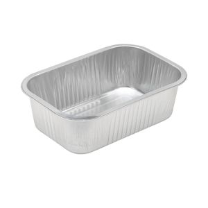 Picture 1 of Aluminium bakjes Ready2Cook rechthoekig 22cm x 15cm x 7cm 1vaks 1590ml zilver