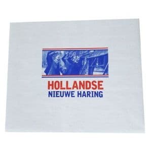 Picture 1 of Fishpak visvellen 33cm x 40cm hollandse nieuwe haring 60gr / m2
