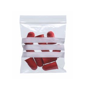 Picture 2 of Gripzak ldpe 150mm x 200mm 50µm met schrijfrand met 5 mm gat