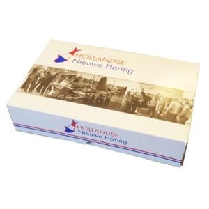 Picture 2 of Cateringdoos zonder venster 36cm x 25cm x 8cm wit hollandse nieuwe haring