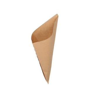 Picture 1 of Natronkraft puntzak 21cm x 21cm bruin onbedrukt
