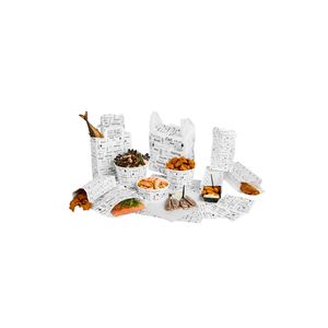 Picture 2 of Vis zakken 14cm x 3cm x 49cm polykraft wit enjoy fish