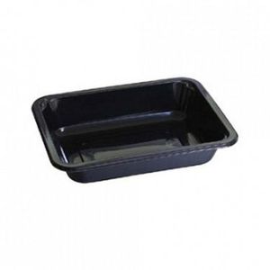 Picture 1 of Menubak 17.1cm x 12.7cm x 5cm 660ml 1vaks zwart c-pet