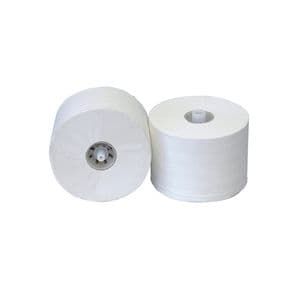 Picture 1 of Toiletpapier met dop 50610 10cm x100m 2 lagen wit