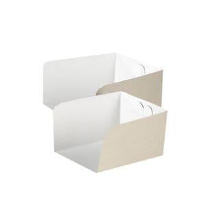 Picture 1 of Inschuifkarton ongevouwen 250gr 10cm x 14cm x 8cm wit