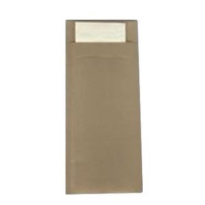 Picture 1 of Bestekzakje 8.5cm 20cm bruin paper2paper met taupe servet